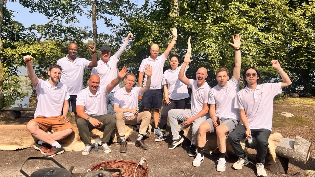 The NorrLab team together outdoors